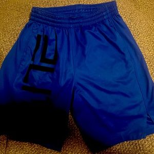 Boys blue Nike elite drifit shorts